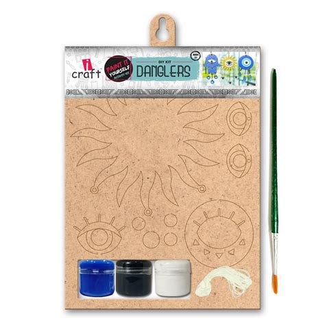 iCraft DIY Art and Craft Danglers Making Kit |Pack with 3 Chalk Paints ...