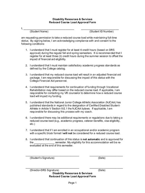 Image result for USC Reduced Course Load Form