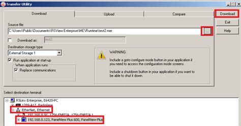 Image result for Loading Project On PanelView Plus