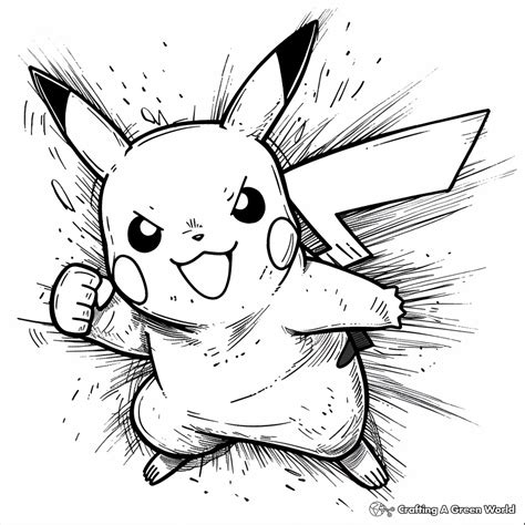 Pikachu Coloring Pages - Free & Printable! | Pikachu coloring page, Pokemon sketch, Pokemon ...