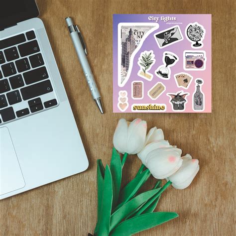 City Lights Sticker Sheet – Ingrained Prints