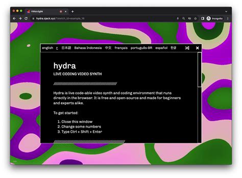 Hydra Visuals Tutorial 的图像结果