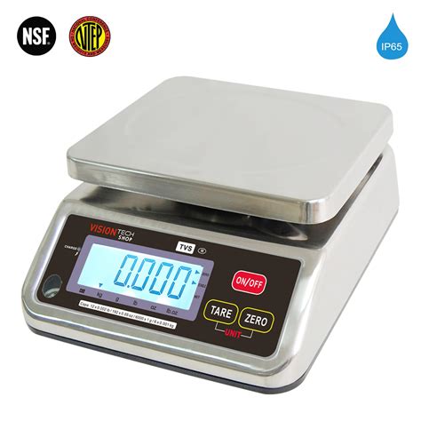 visiontechshop tvs portion control stainless steel washdown sc...