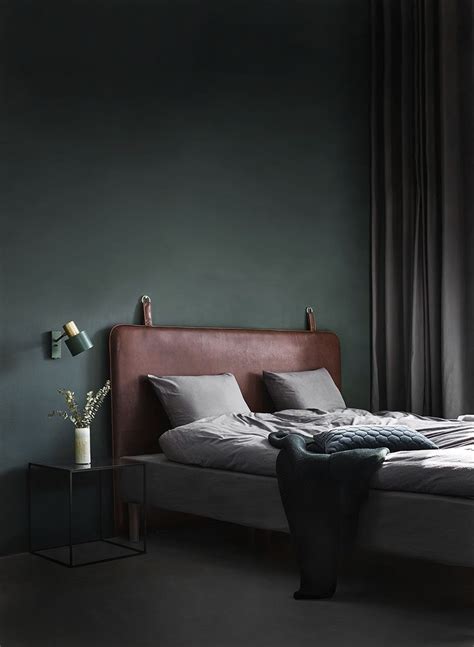 dark green bedroom