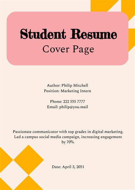 Make Resume Cover Page 的图像结果