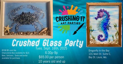 Crushed Glass Party, 131 Main St, Bay St Louis, MS 39520-4545, United ...