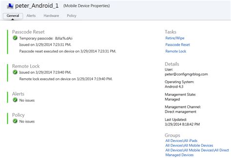 Image result for Intune Reset Passcode