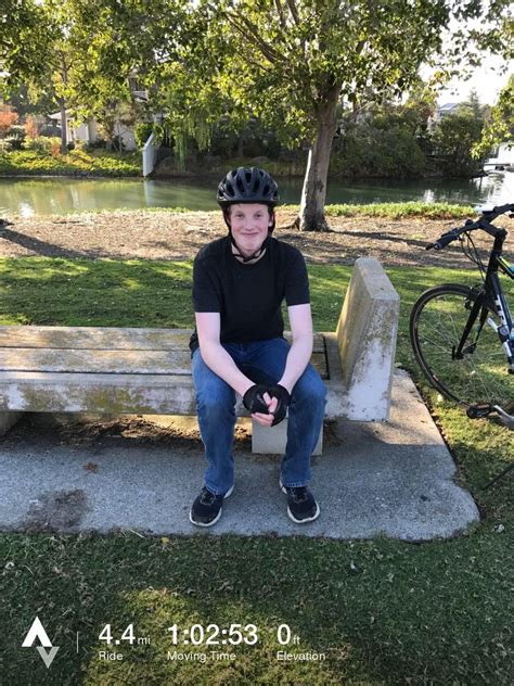 This is my friend James. Three days ago he had never touched a bike in ...