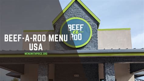 Beef-A-Roo Menu With Prices 2026 USA (UPDATED) - Menu with Prices