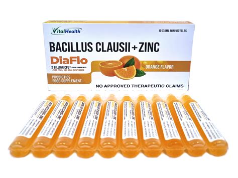 DiaFlo® Bacillus clausii+Zinc by Vital Health Pharmaceutical Philippines – Vital Health Philippines