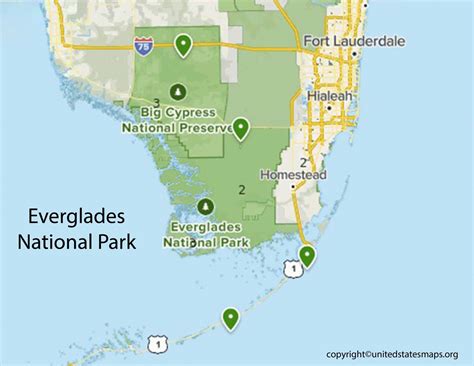 Everglades National Park Map [Florida National Park Map]