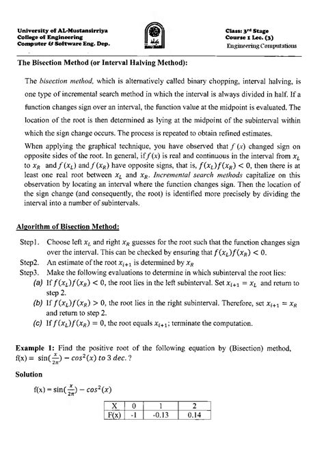 Interval Bisection Method Examples 的图像结果