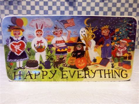 Melissa McLeod Happy Everything Tray Platter Plate Santa Barabra EUC ...