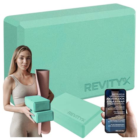 Kostka Do Jogi Blok Klocek Miętowy Eva 23 X 15 X 7,5 Cm Revity - REVITY ...