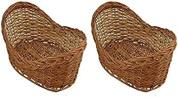 All INDIA HANDICRAFTS IKA Cane Fruit Basket & Chapati Basket (2 PCS Set ...