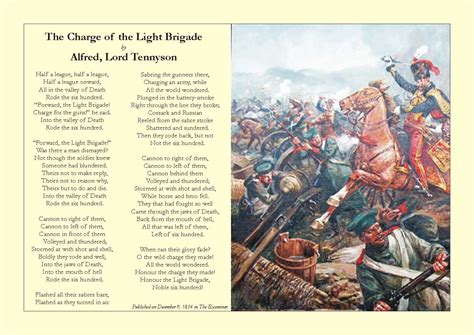 "The Charge of The Light Brigade" by Alfred, Lord Tennyson 1854 ...
