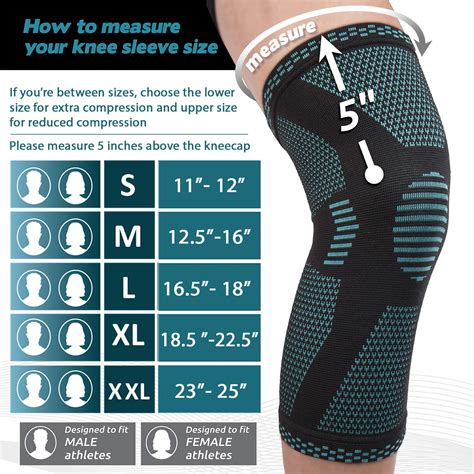 PowerLix Compression Knee Sleeve - Best Knee Brace for Meniscus Tear ...