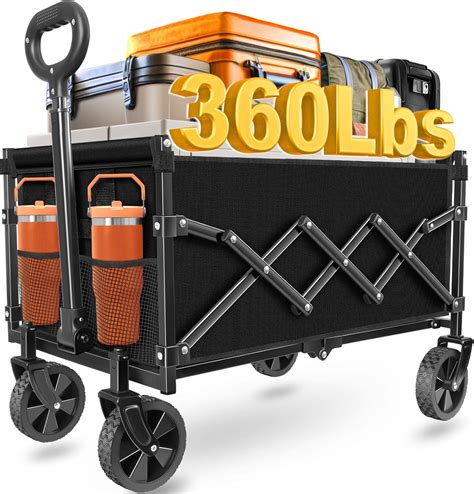 Amazon.com : Wagons Carts Foldable - Collapsible Wagon Cart with Wheels Foldable - Utility ...