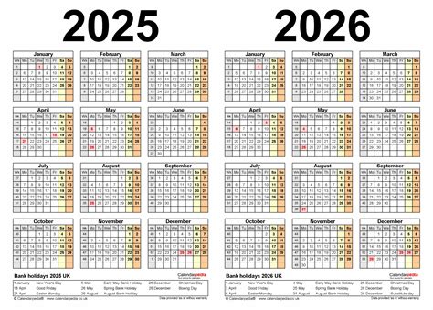 Uah 2025-2026 Calendar - Printables Free Download