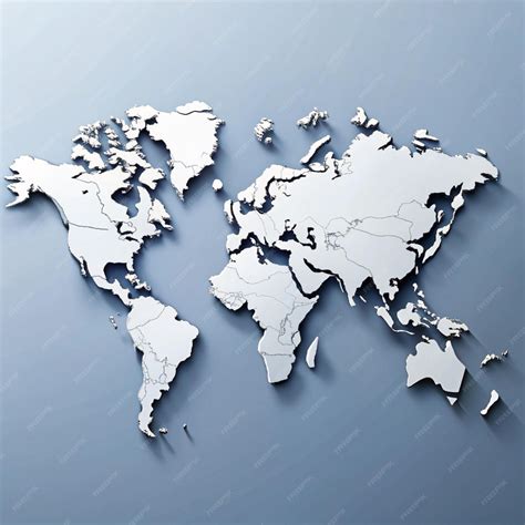 Clear White Map of the World 的图像结果