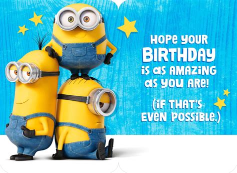 Download Minion Birthday Card With Two Minions Wallpaper | Wallpapers.com