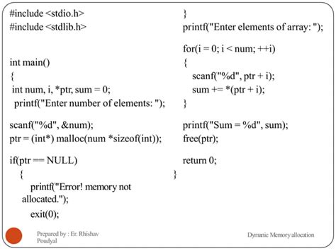 Dynamic Memory Allocation C Programming 的图像结果