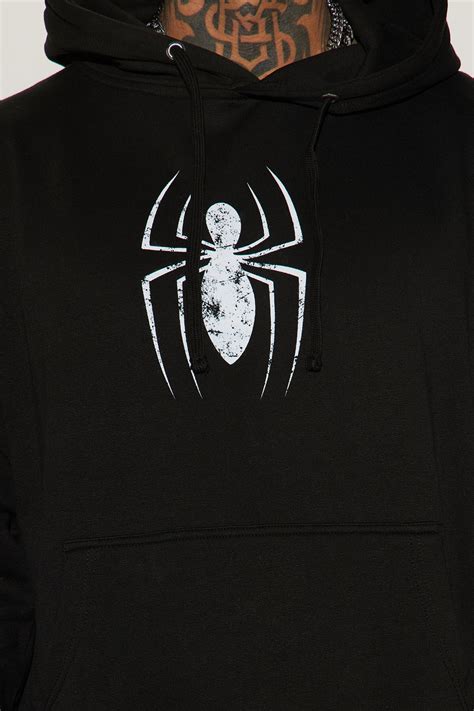 Spiderman Spiders Web Hoodie - Black | Fashion Nova