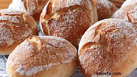 Pan bollitos blancos para bocadillos del cole - Recetas de Esbieta
