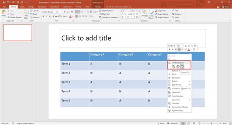 Image result for How to Add Table in PowerPoint