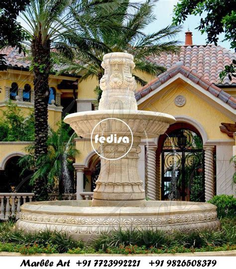 White Marble Fountain Wall Water Feature Outdoor Kugel Fountain