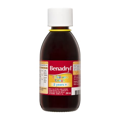 Buy Benadryl Childrens Cough Liquid 200ml Online at Chemist Warehouse®