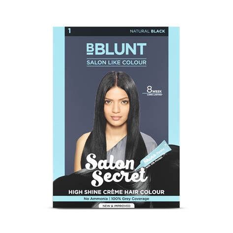 Buy BBLUNT Salon Secret High Shine Crème Hair Colour - Natural Black ...