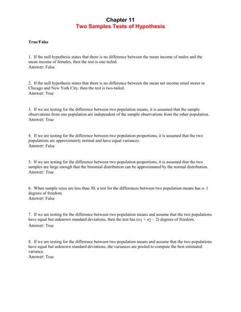 Image result for Hypothesis Test with Two Samples Example