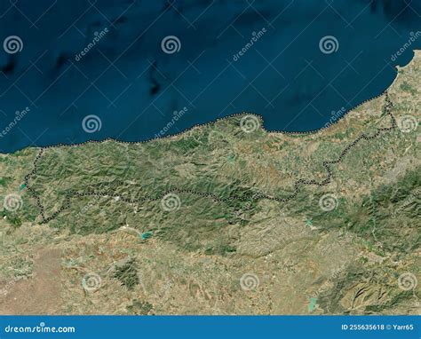 Tipaza, Algeria. High-res Satellite. No Legend Stock Illustration - Illustration of africa ...