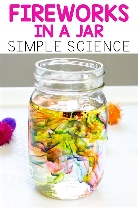 Fireworks in a Jar Science Experiment for Kids
