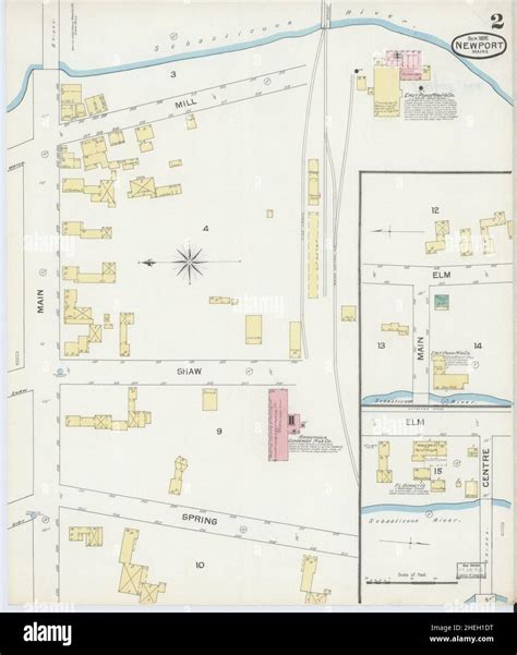 Newport maine map hi-res stock photography and images - Alamy