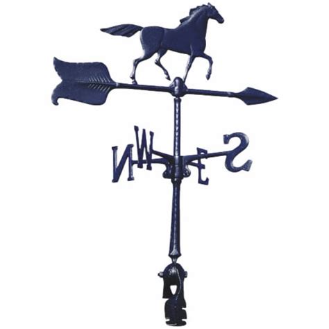 Whitehall Products 24 In. Black Aluminum Horse Weather Vane WV3-A-74SR ...