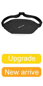 GUSTAVE® Large Waterproof Sling Pack Chest Bag Waist Bags Fanny Pack ...