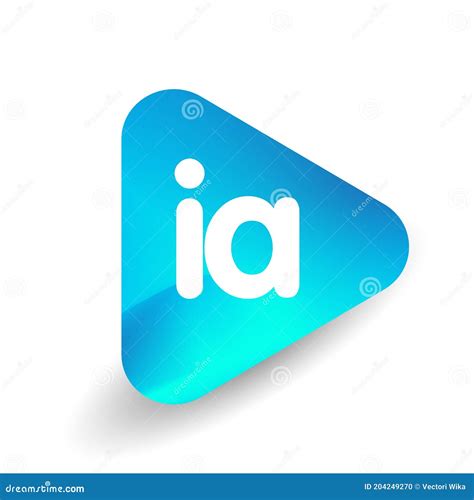 IA Letter Logo Design with Simple Style Stock Vector - Illustration of ...
