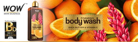 Buy WOW Skin Science Valencia Orange & Ginger Foaming Body Wash - No ...