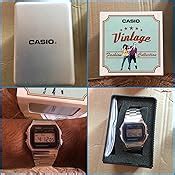 Buy Casio Vintage Series Digital Grey Small Rectangle Dial Unisex Watch ...