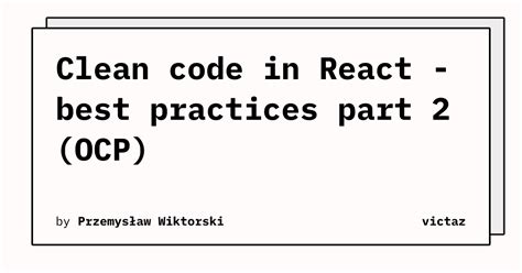 Image result for Clean Code React Native