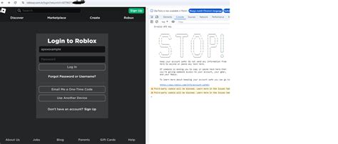 Image result for JavaScript Roblox Scam