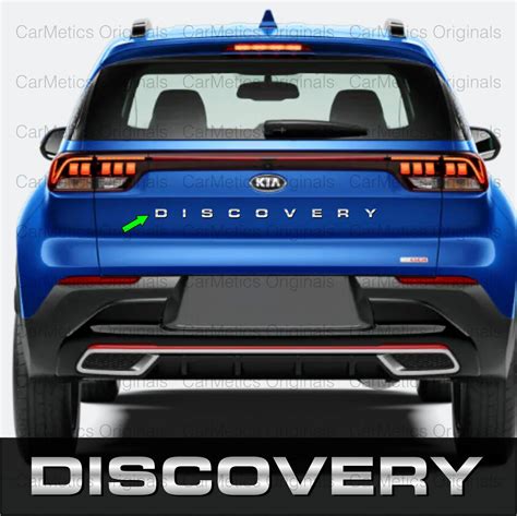 CarMetics DISCOVERY 3D Letters ( 3D Stickers 3D Logo 3D Emblem for KIA ...