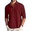 CB-COLEBROOK Men's Casual Button Down Shirts Long Sleeve Linen Shirt ...