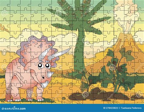 Triceratops Family, Featuring The Iconic Three-horned Herbivores In A ...