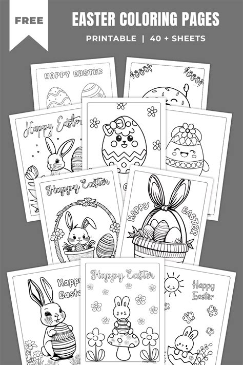 Easter Coloring Pages | 40 Free Printable's