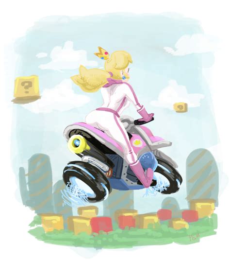 princess peach and biker peach (mario and 2 more) drawn by penelope_and ...