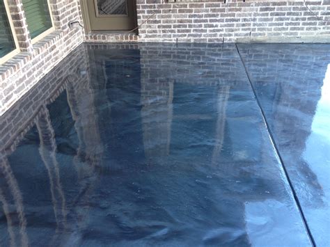 Metallic epoxy patio Gray Space like coating Non slip added 817-480 ...