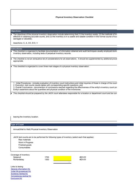 Inventory+Checklist | PDF | Inventory | Identity Document